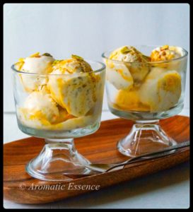 Mango Ice Cream | No Churn Mango Swirl Ice Cream