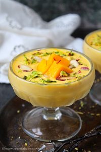 Instant Mango Shrikhand With Greek Yogurt | Aamrakhand