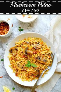 mushroom pulao