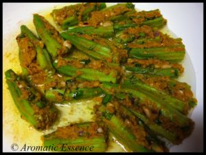 Bharli Bhendi (Maharashtrian Style Stuffed Okra)