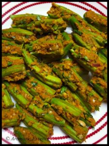 Bharli Bhendi (Maharashtrian Style Stuffed Okra)