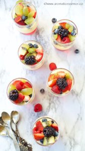Layered Jelly with custard