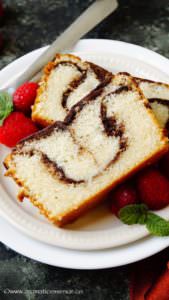 eggless marble cake