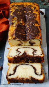 eggless marble cake