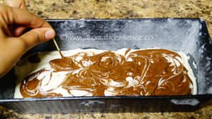 eggless marble cake