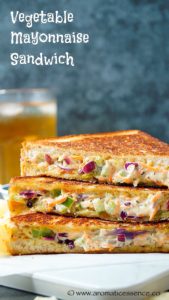 Vegetable Mayonnaise Sandwich Recipe | Mayo Sandwich | Grilled Mayo Sandwich