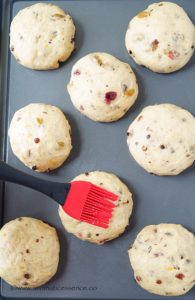 Eggless Hot Cross Buns
