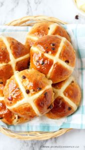 Eggless Hot Cross Buns