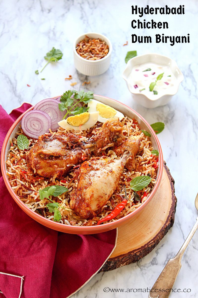 Biryani di pollo a Hyderabadi