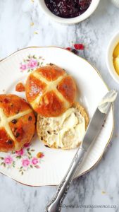 Eggless Hot Cross Buns