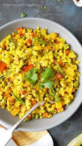 Cauliflower Rice Pilaf | Turmeric Cauliflower Rice