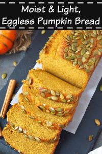 Pumpkin Bread Recipe (Eggless) | How To Make Pumpkin Bread
