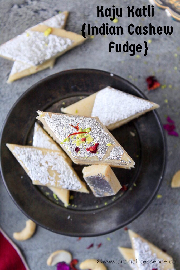 Kaju Katli Recipe | Kaju Barfi (Easy, No-Cook Recipe)