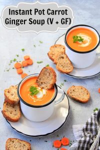 Instant Pot Carrot Soup With Ginger | Vegan Carrot Ginger Soup