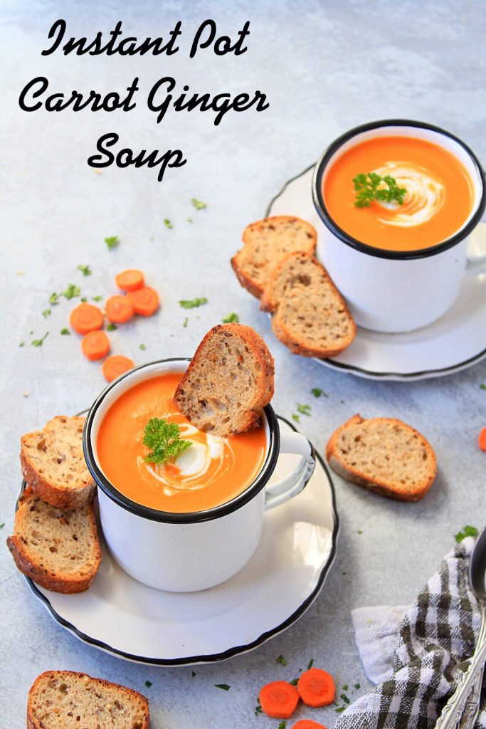 Instant Pot Carrot Soup With Ginger| Vegan Carrot Ginger Soup
