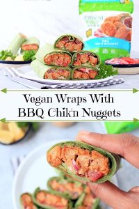 Vegan Wraps With BBQ Chik'n Nuggets