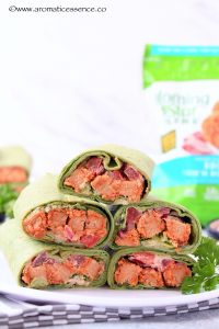 Vegan Wraps With BBQ Chik'n Nuggets