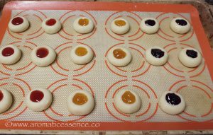Eggless Thumbprint Cookies | Shortbread Thumbprint Cookies | Rosenmunnar