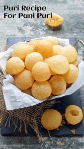 Puri Recipe for Pani Puri | How To Make Suji Golgappa