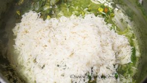 Palak Rice | Palak Pulao | Spinach Pulao