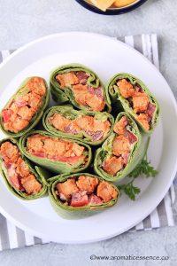Vegan Wraps With BBQ Chik'n Nuggets