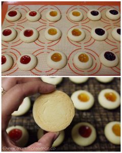 Eggless Thumbprint Cookies | Shortbread Thumbprint Cookies | Rosenmunnar