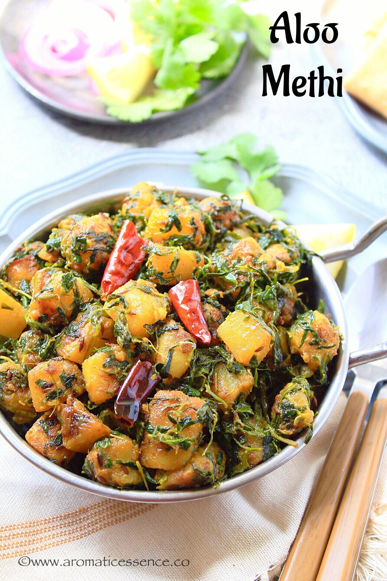 Aloo Methi Recipe Alu Methi Aloo Methi Ki Sabji Aromatic Essence