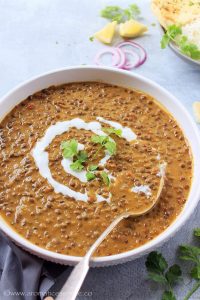 Instant Pot Lentil Curry Recipe | Vegan Brown Lentil Curry