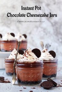 Instant Pot Chocolate Cheesecake {In Jars}