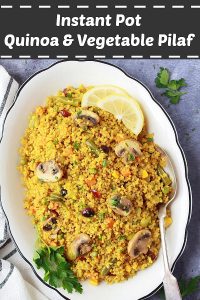 Quinoa Pulao | Instant Pot Quinoa Pilaf