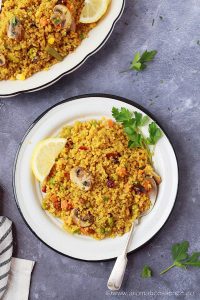 Quinoa Pulao in a plate