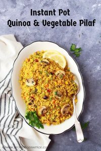 Quinoa Pulao | Instant Pot Quinoa Pilaf