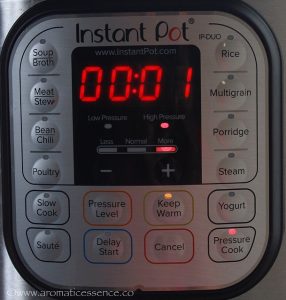 Instant Pot cook time for quinoa