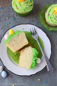 cross section of sliced cupcakes