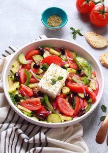 Greek Salad Recipe {Horiatiki Salad/Xoriatiki Salata}