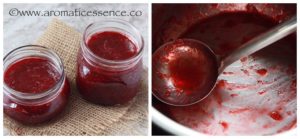 Instant Pot Strawberry Jam filled in jars