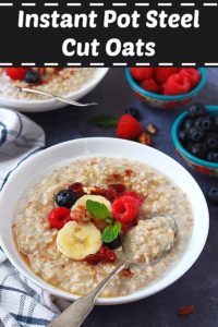 Instant Pot Steel Cut Oats