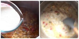 Add cornstarch mixture.