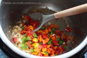 Saute veggies.