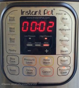 Pressure cook on high for 2 minutes.
