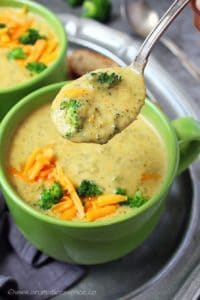 Easy broccoli cheddar soup