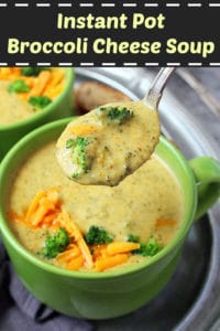 Instant Pot Broccoli Cheese Soup