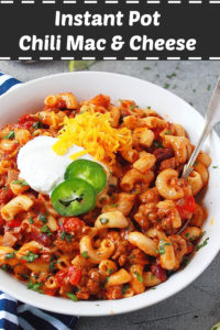 Chili mac in the Instant Pot