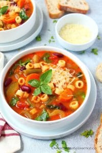 Instant Pot vegetarian minestrone soup