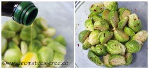 Add olive oil, salt, pepper, and crushed red pepper flakes.