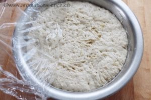 Dough proofed for 18 hours