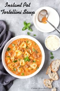 Instant Pot Tortellini Soup With Sausage