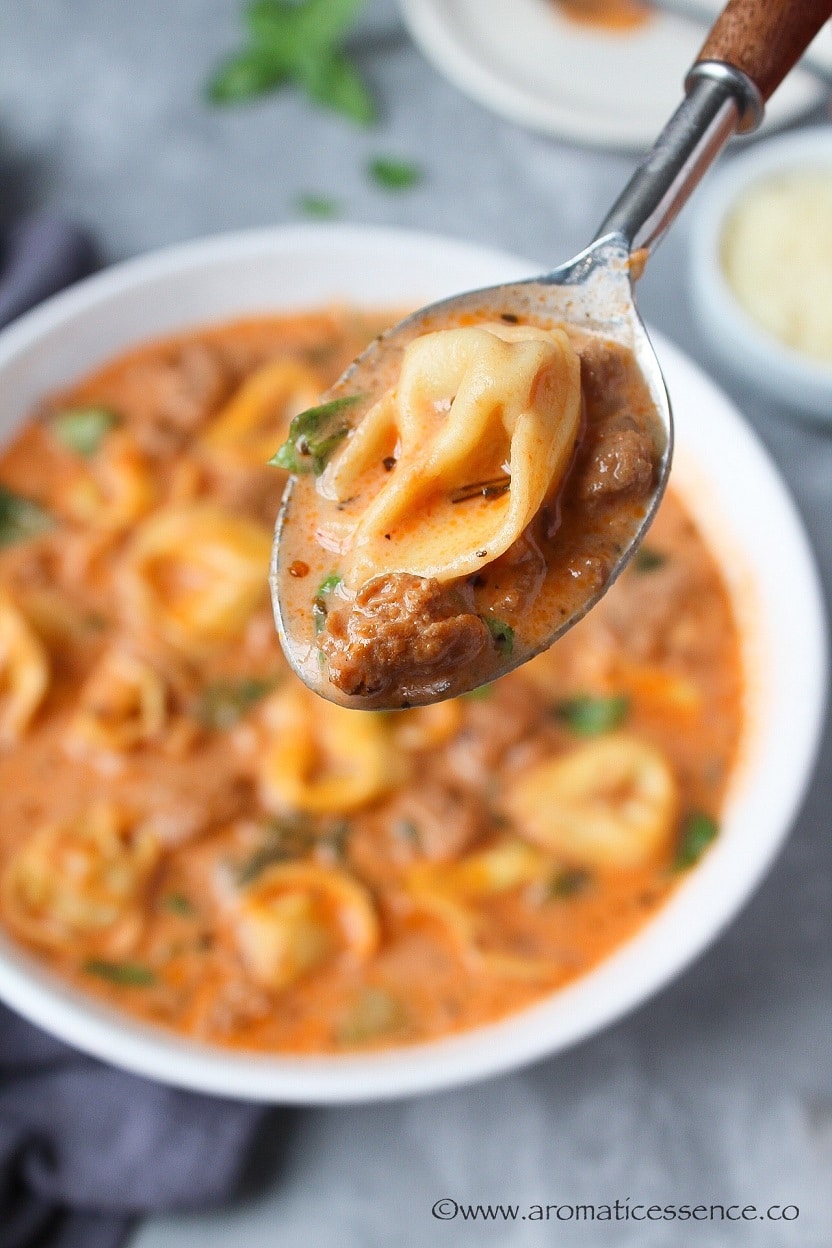 Instant Pot Tortellini Soup With Sausage