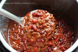 A fresh batch of pressure cooker chili