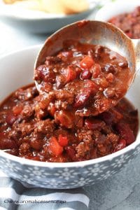 Instant Pot chili with beans